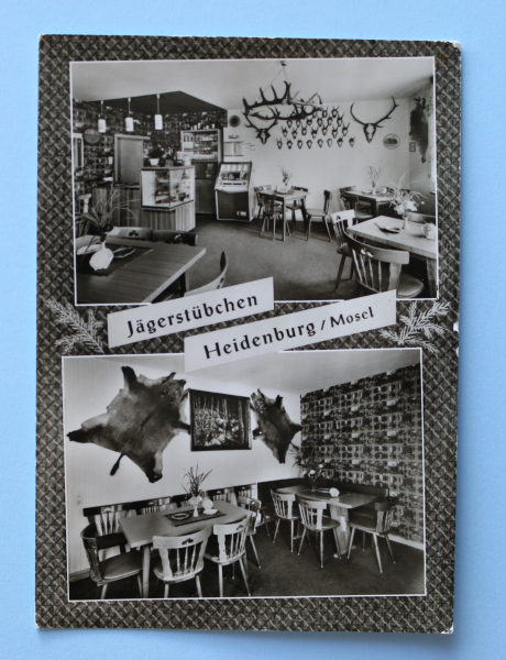 Postcard PC Heidenburg Thalfang 1972 Cafe Restaurant Town architecture Rheinland Pfalz